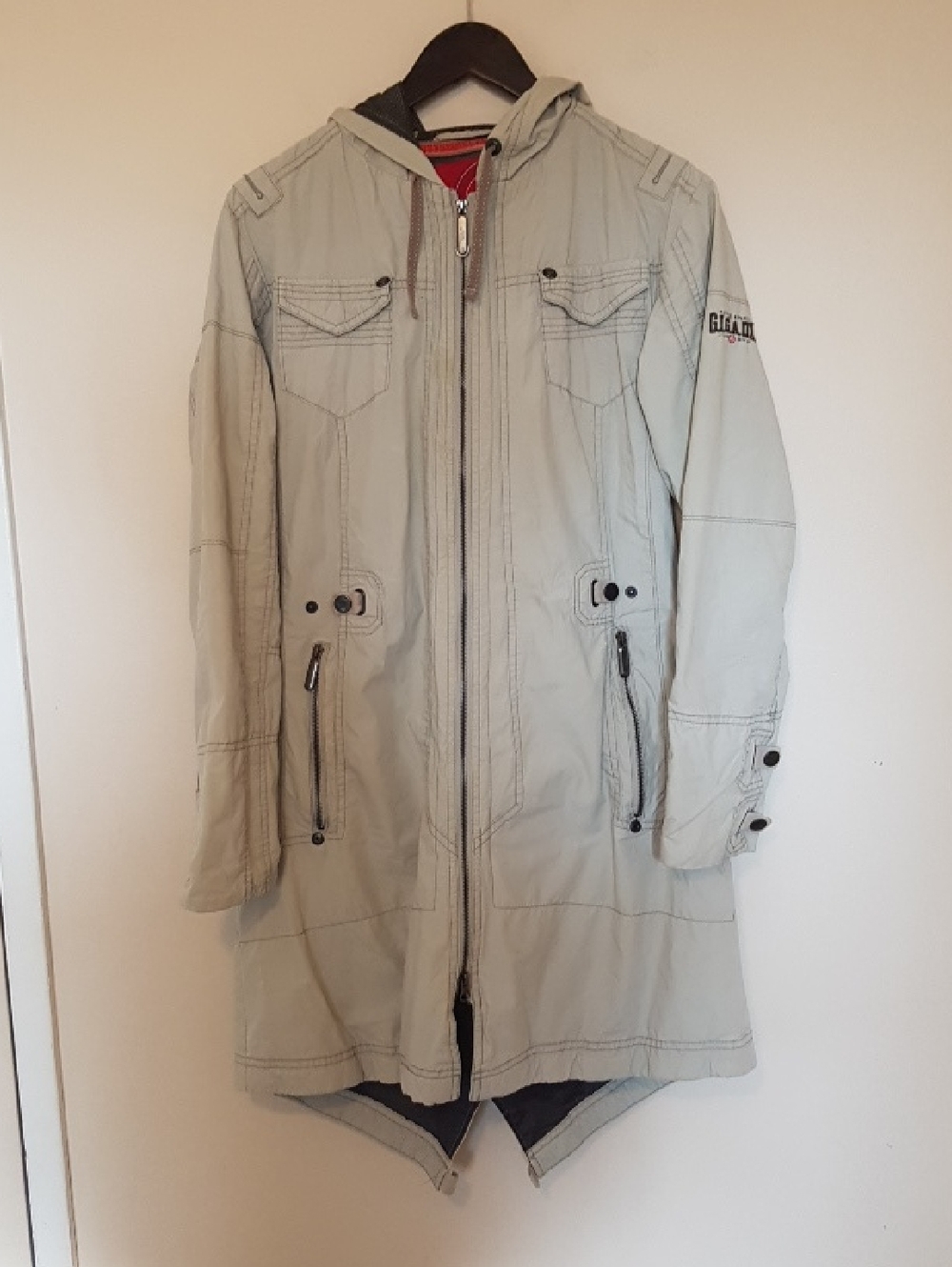 Light Gray Utility Hooded Jacket -  Women's Lightweight Windbreaker
